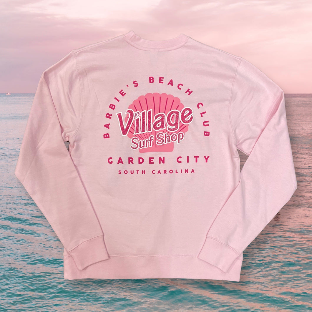 Women's Village Barbie Beach Club Sweatshirt *limited addition*