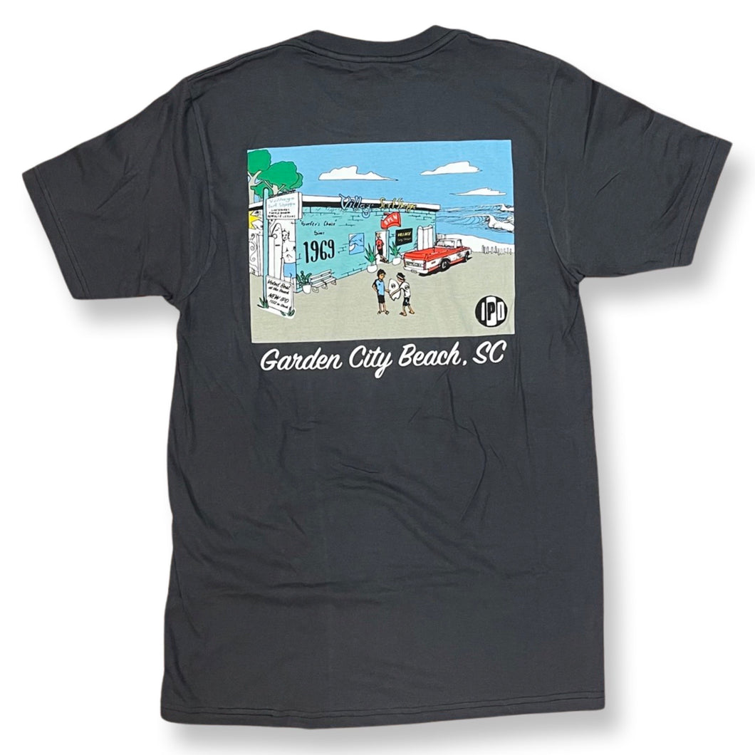 Village Vintage Black Storefront T-Shirt