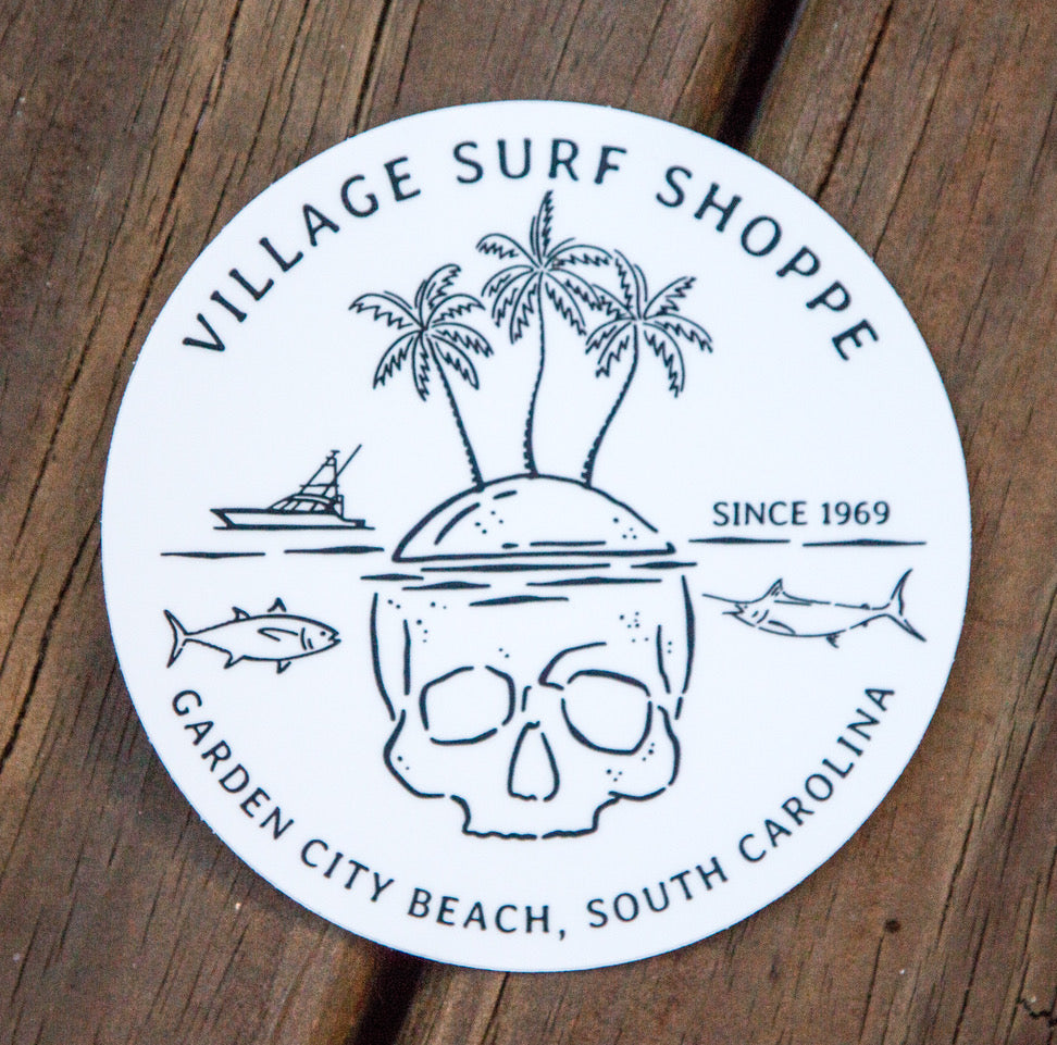 Village Skull Island Sticker