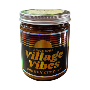 Village Vibes 8oz Wooden Wick Vanilla & Sandalwood  Candle