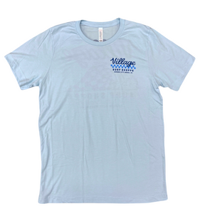 Village Blue Checkered Wave T-shirt